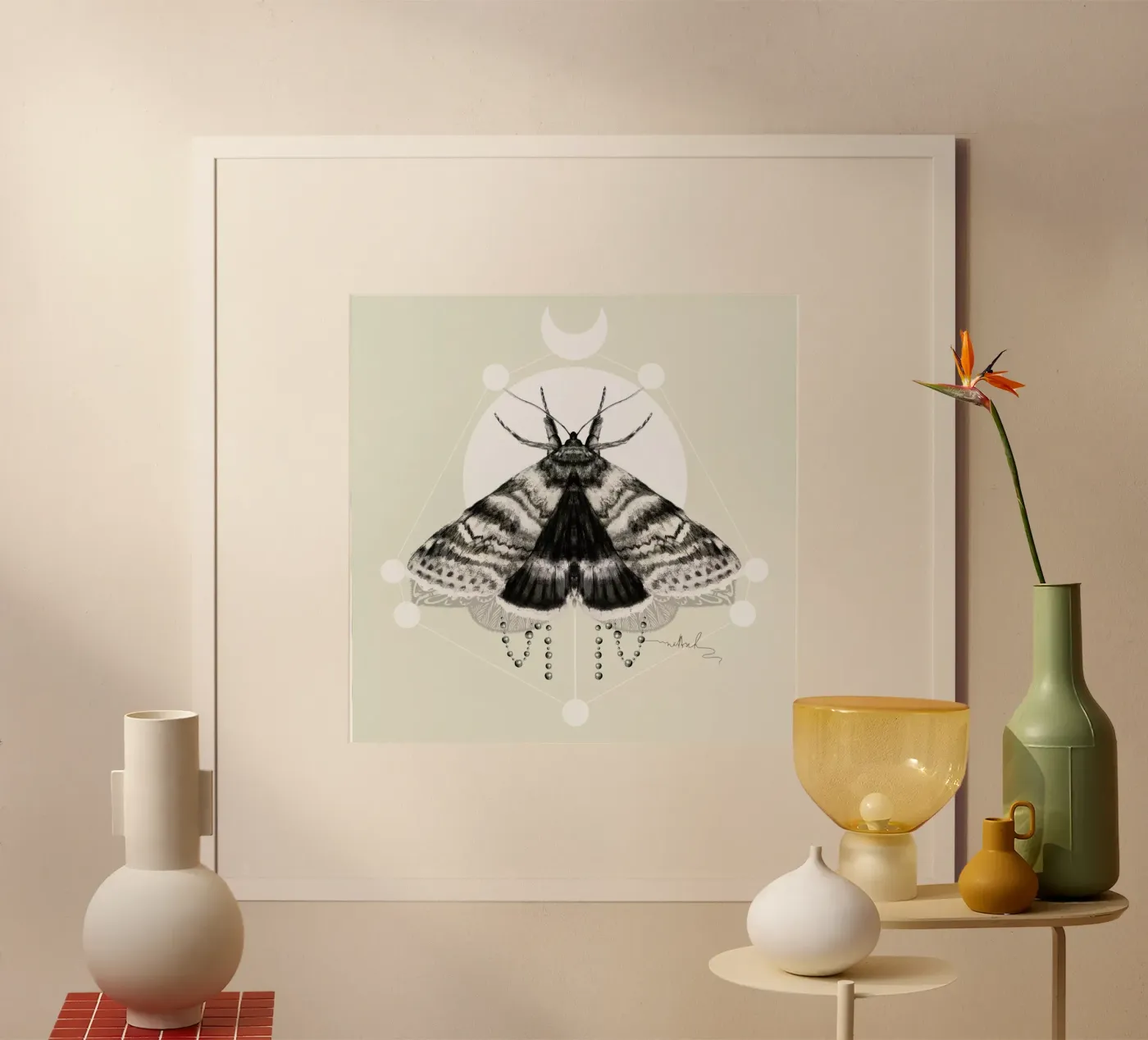 Moth Poster von Nettsch