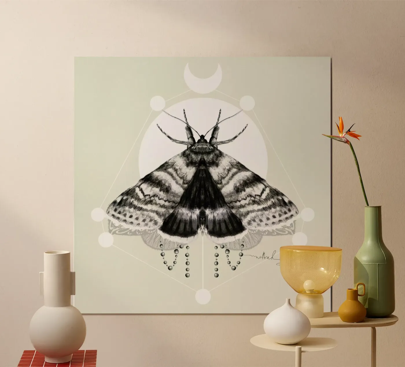 Moth Poster von Nettsch