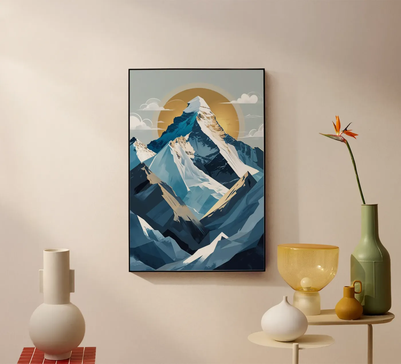 Mount Everest: Abstract Majesty plexiglass da AlbertKlee