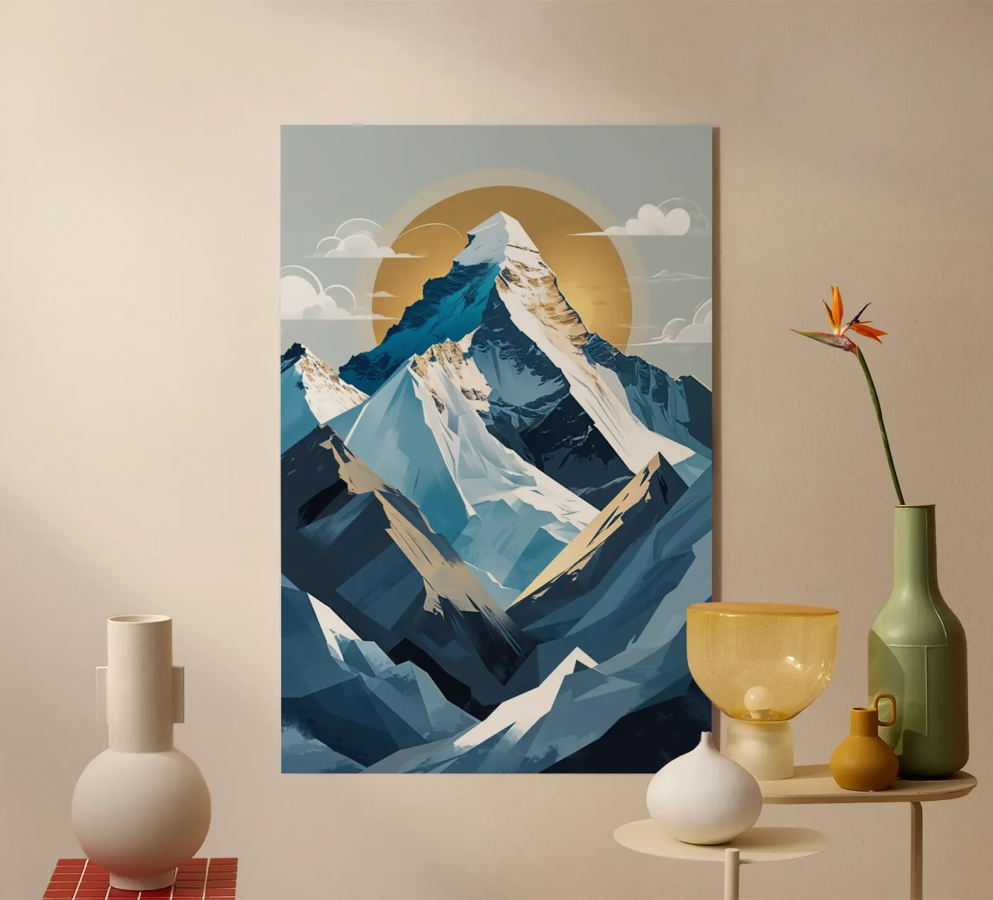 Mount Everest: Abstract Majesty plexiglass da AlbertKlee