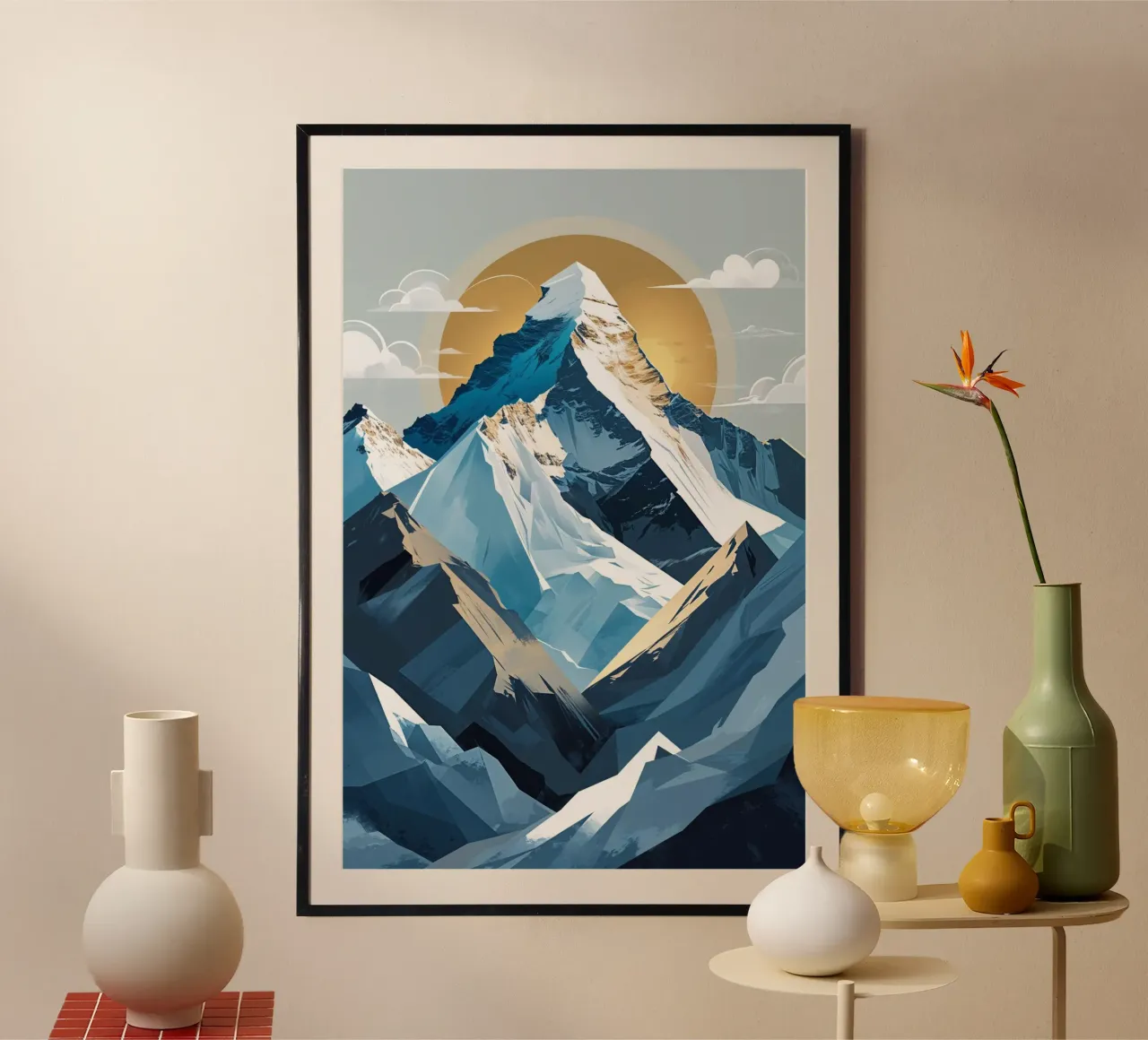 Mount Everest: Abstract Majesty carta hahnemühle da AlbertKlee