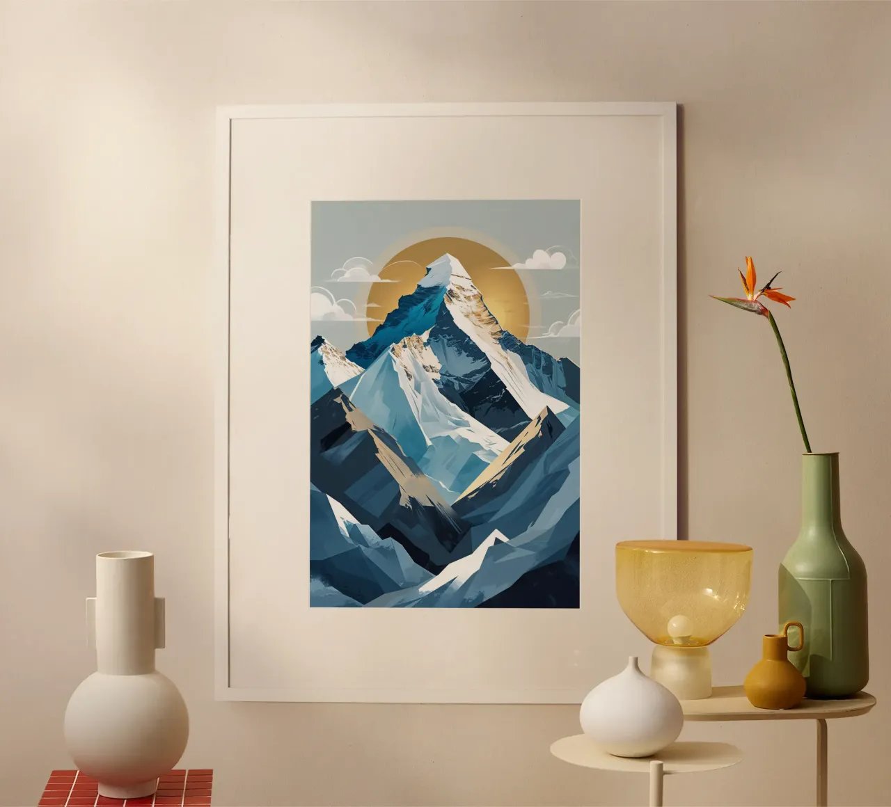 Mount Everest: Abstract Majesty carta hahnemühle da AlbertKlee