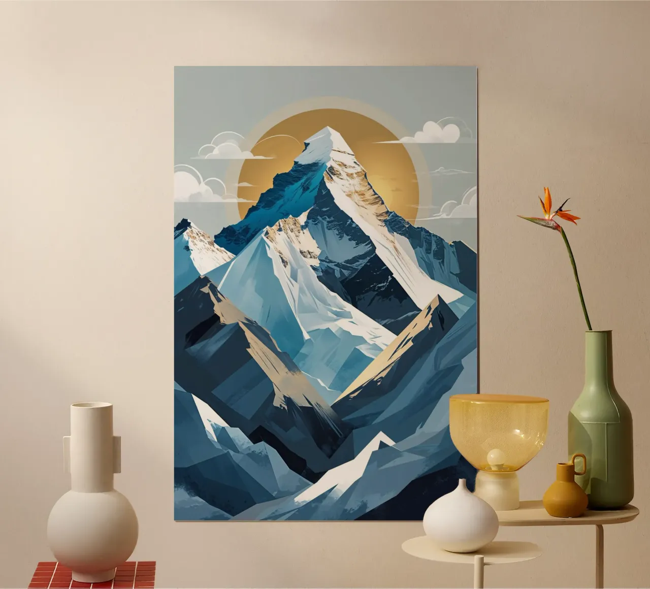 Mount Everest: Abstract Majesty carta hahnemühle da AlbertKlee