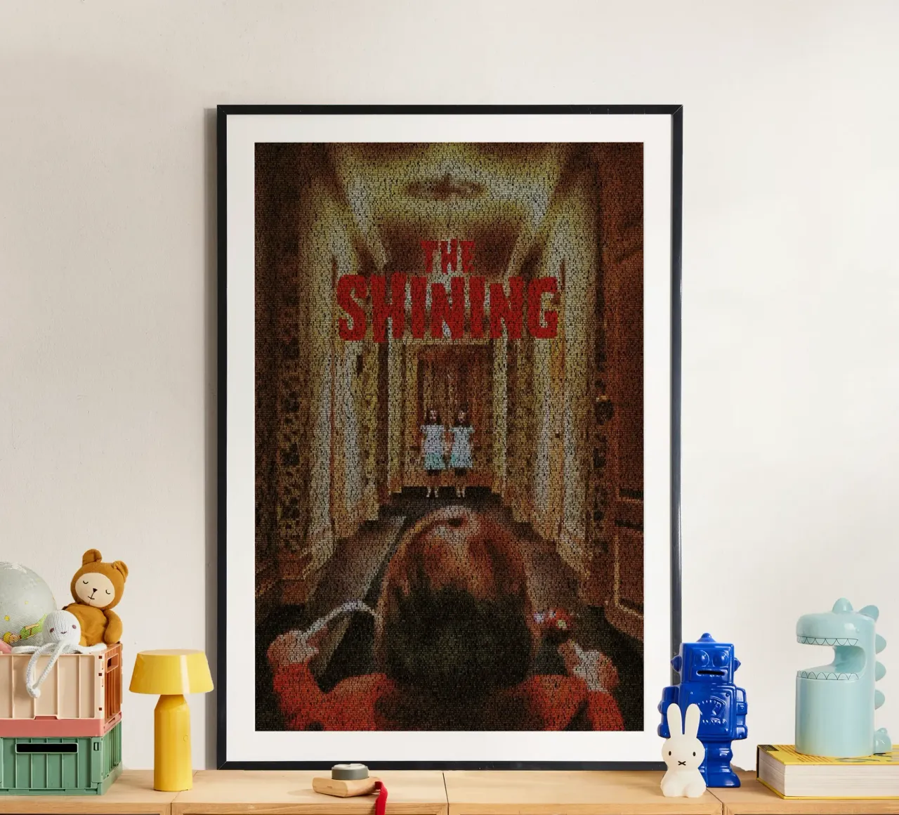The Shining poster con telaio in alluminio da Robotic Ewe