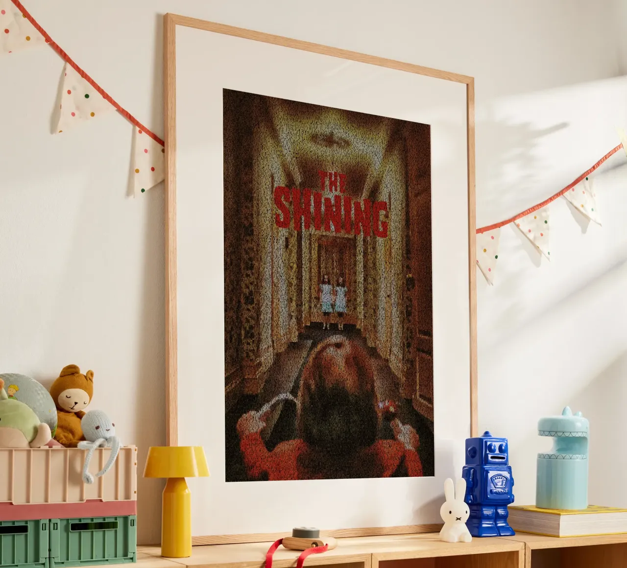 The Shining poster con telaio in alluminio da Robotic Ewe