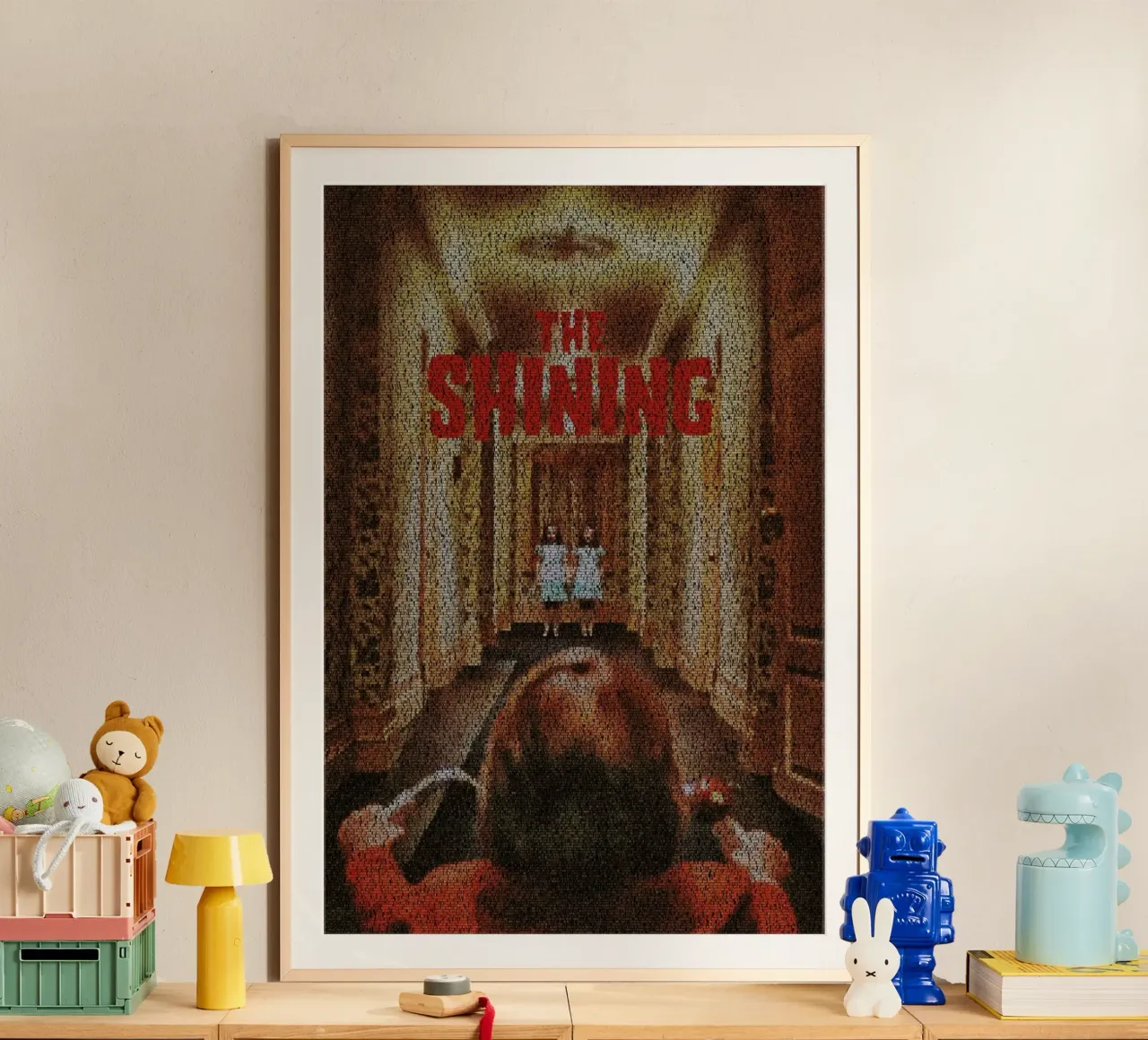 The Shining poster con telaio in alluminio da Robotic Ewe