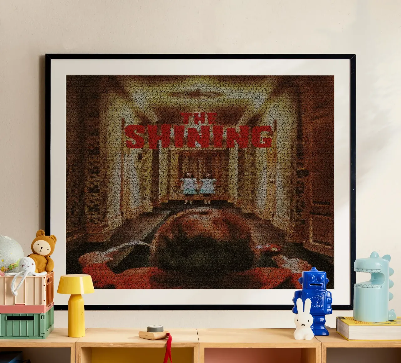 The Shining poster con telaio in alluminio da Robotic Ewe