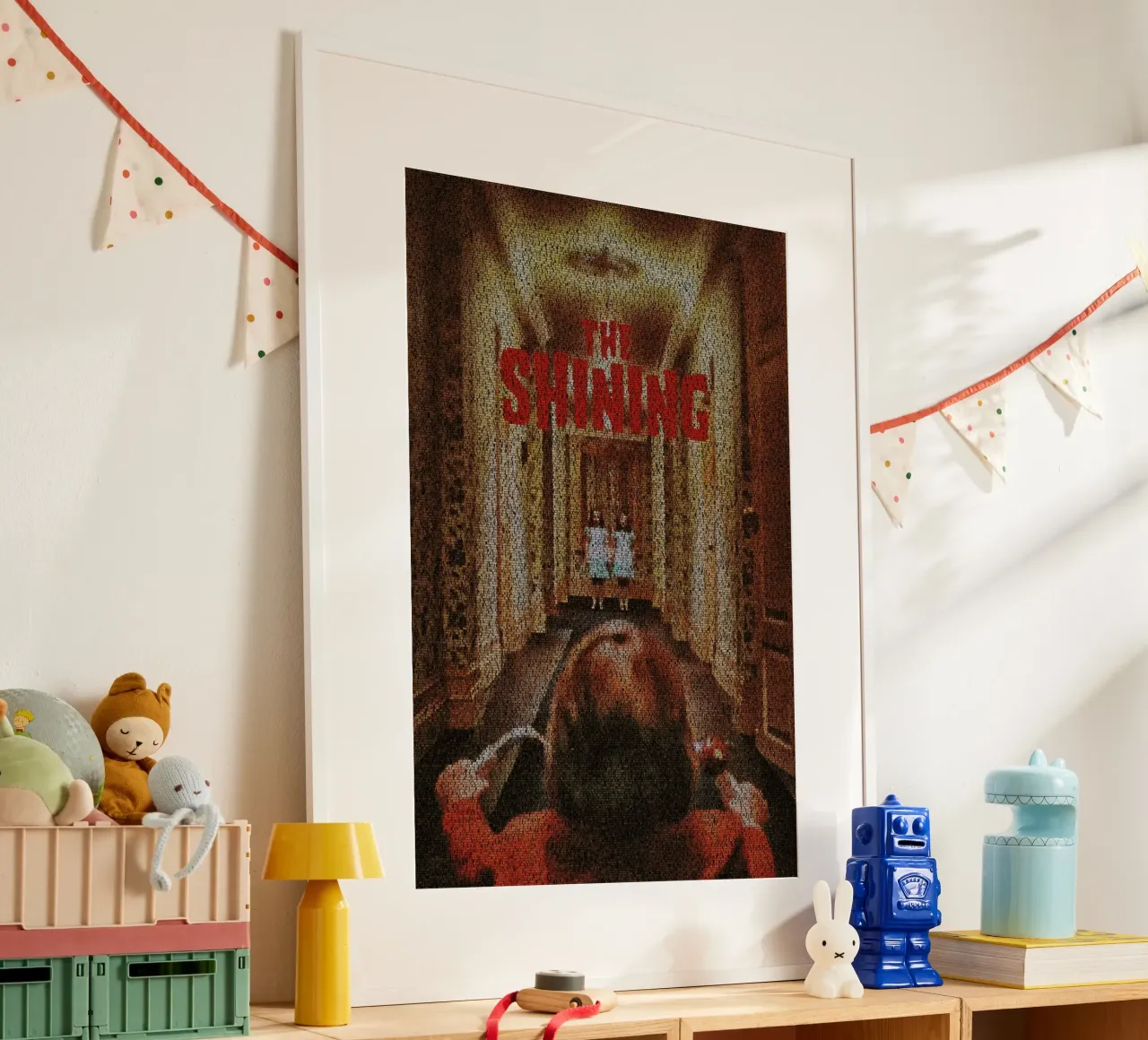 The Shining poster con telaio in alluminio da Robotic Ewe
