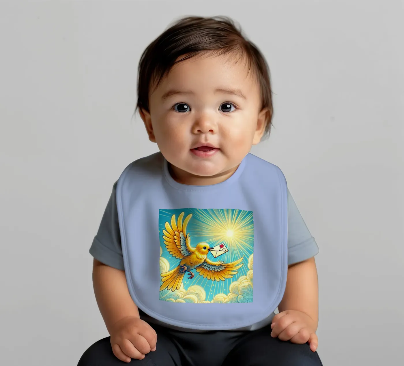 Messaggero alato bavaglino da FluffyToons