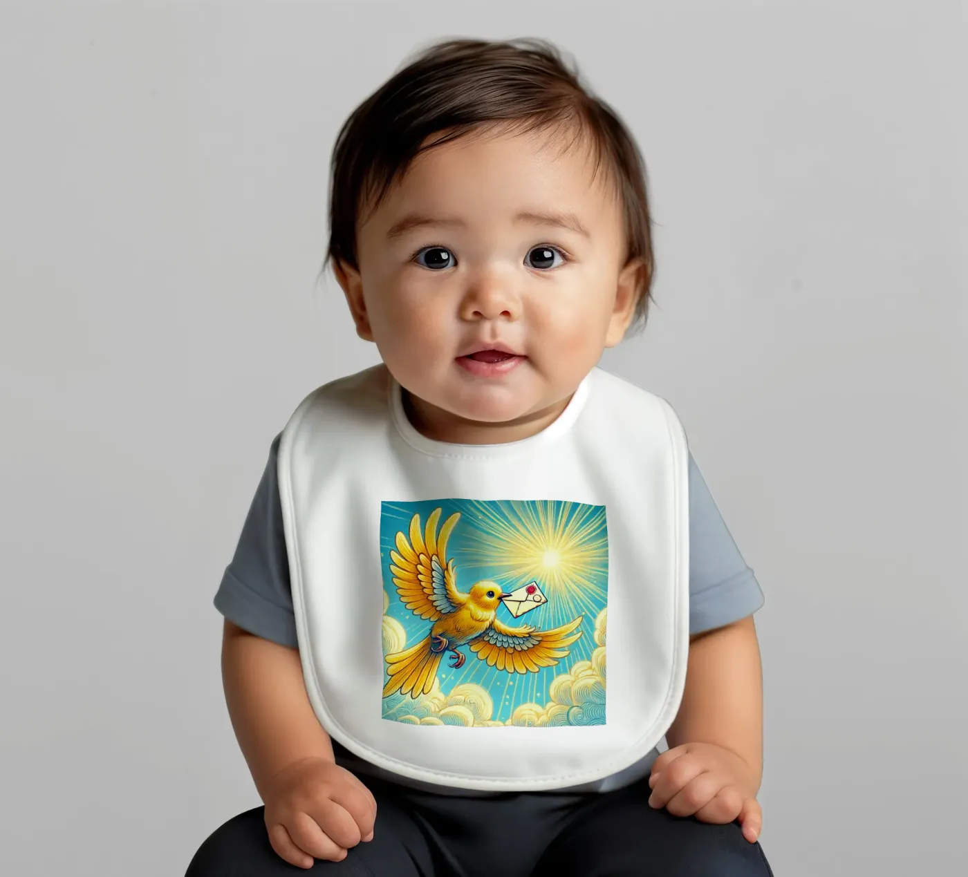 Messaggero alato bavaglino da FluffyToons