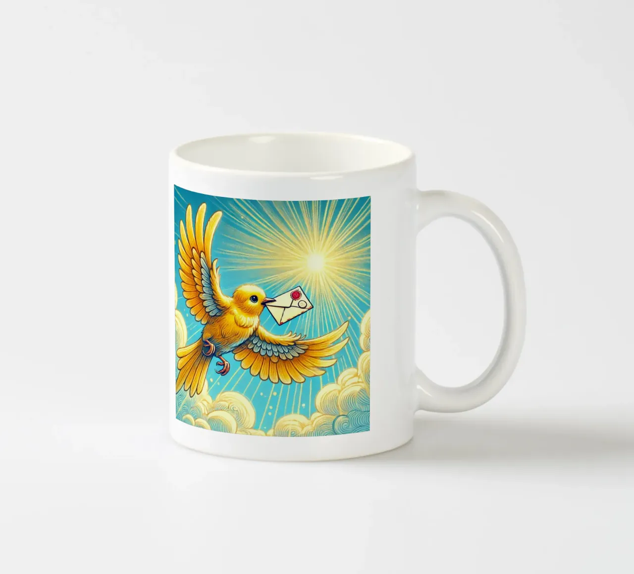Messaggero alato tazza in ceramica da FluffyToons
