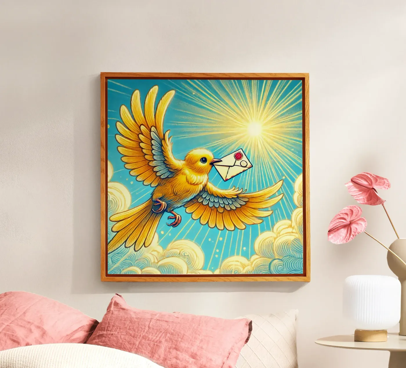 Gevleugelde boodschapper acryl van FluffyToons