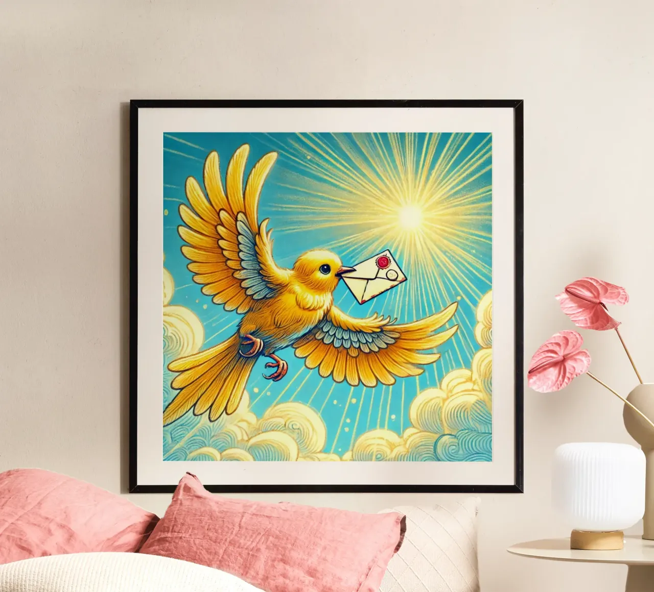 Messaggero alato poster da FluffyToons