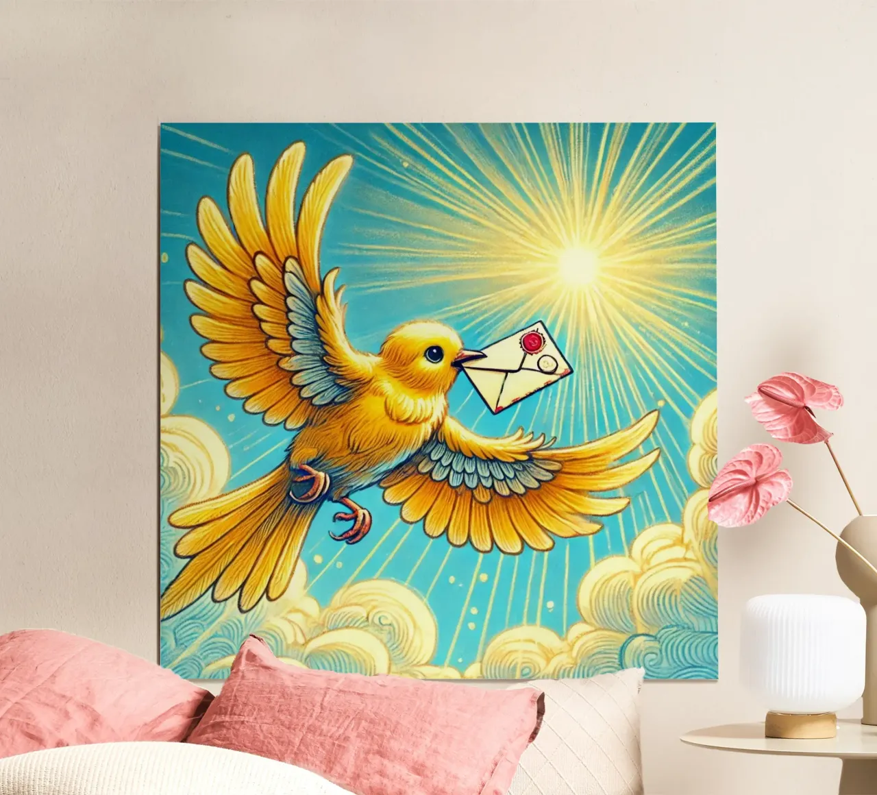 Messaggero alato poster da FluffyToons