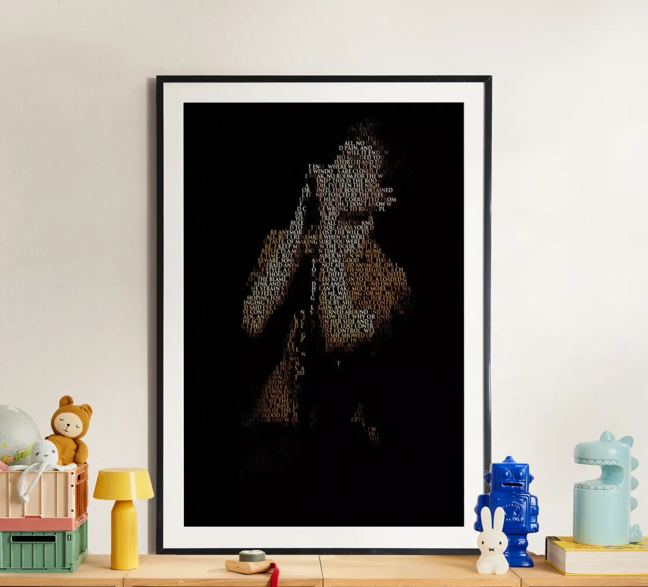 Unknown Pleasure poster con telaio in plastica da Robotic Ewe