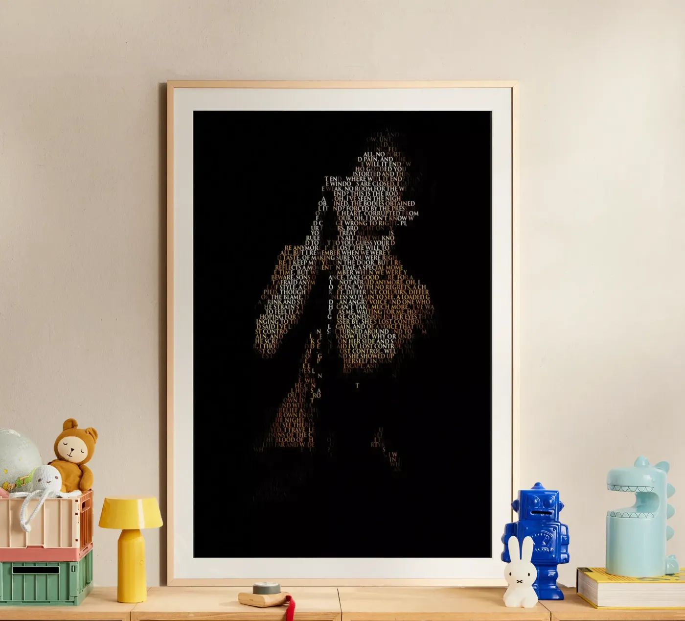 Unknown Pleasure poster van Robotic Ewe