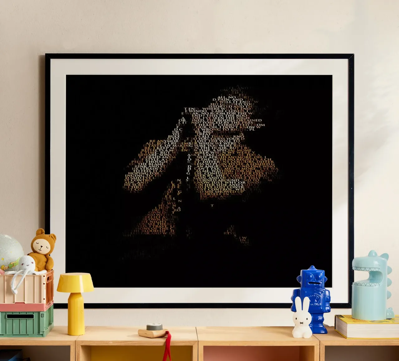 Unknown Pleasure poster con telaio in plastica da Robotic Ewe