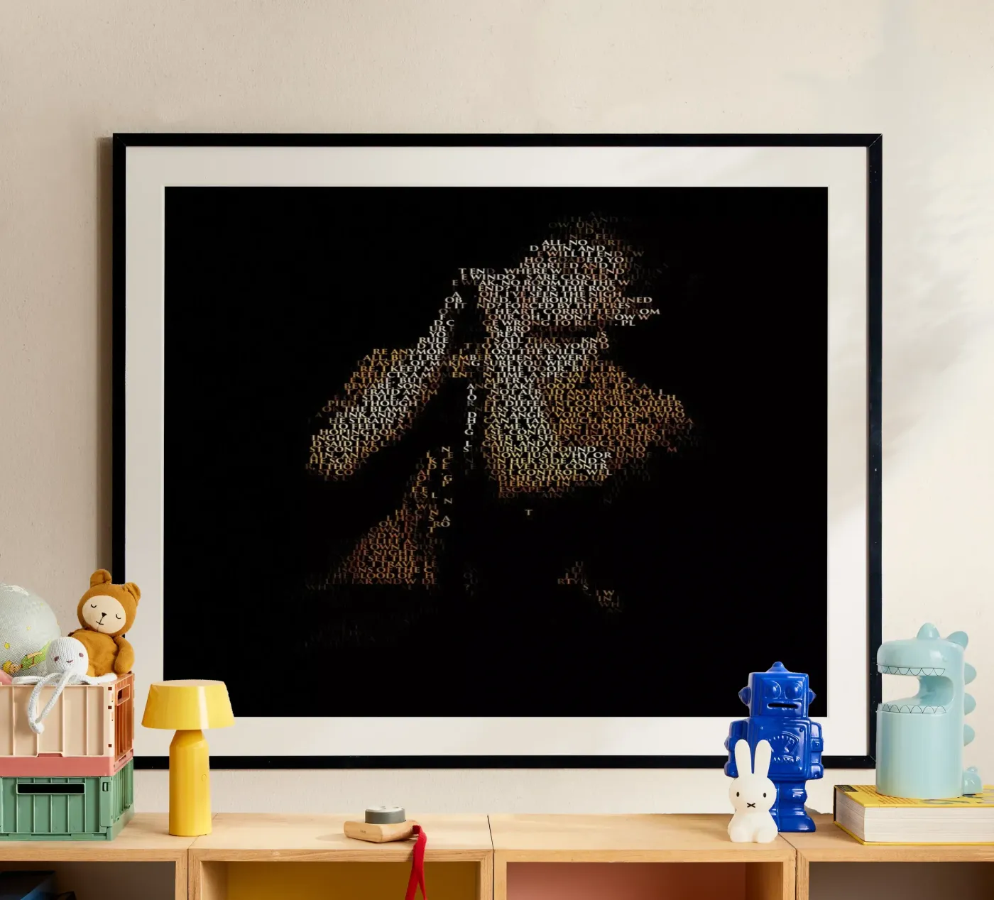 Unknown Pleasure poster van Robotic Ewe