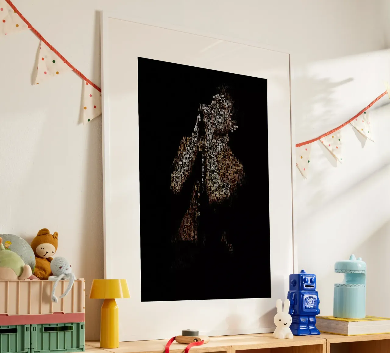 Unknown Pleasure poster con telaio in plastica da Robotic Ewe