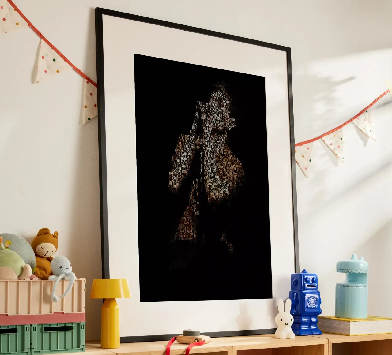 Unknown Pleasure poster con telaio in plastica da Robotic Ewe