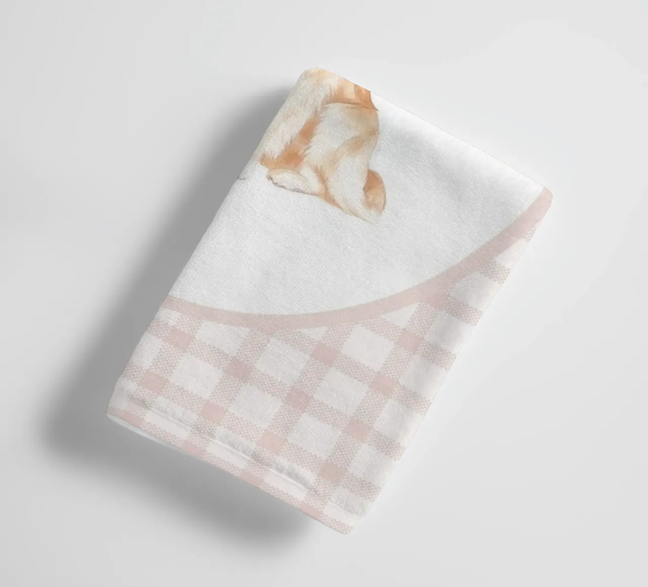 Golden Retriever con fiocco rosa asciugamano da bagno da Jungle Joy Art