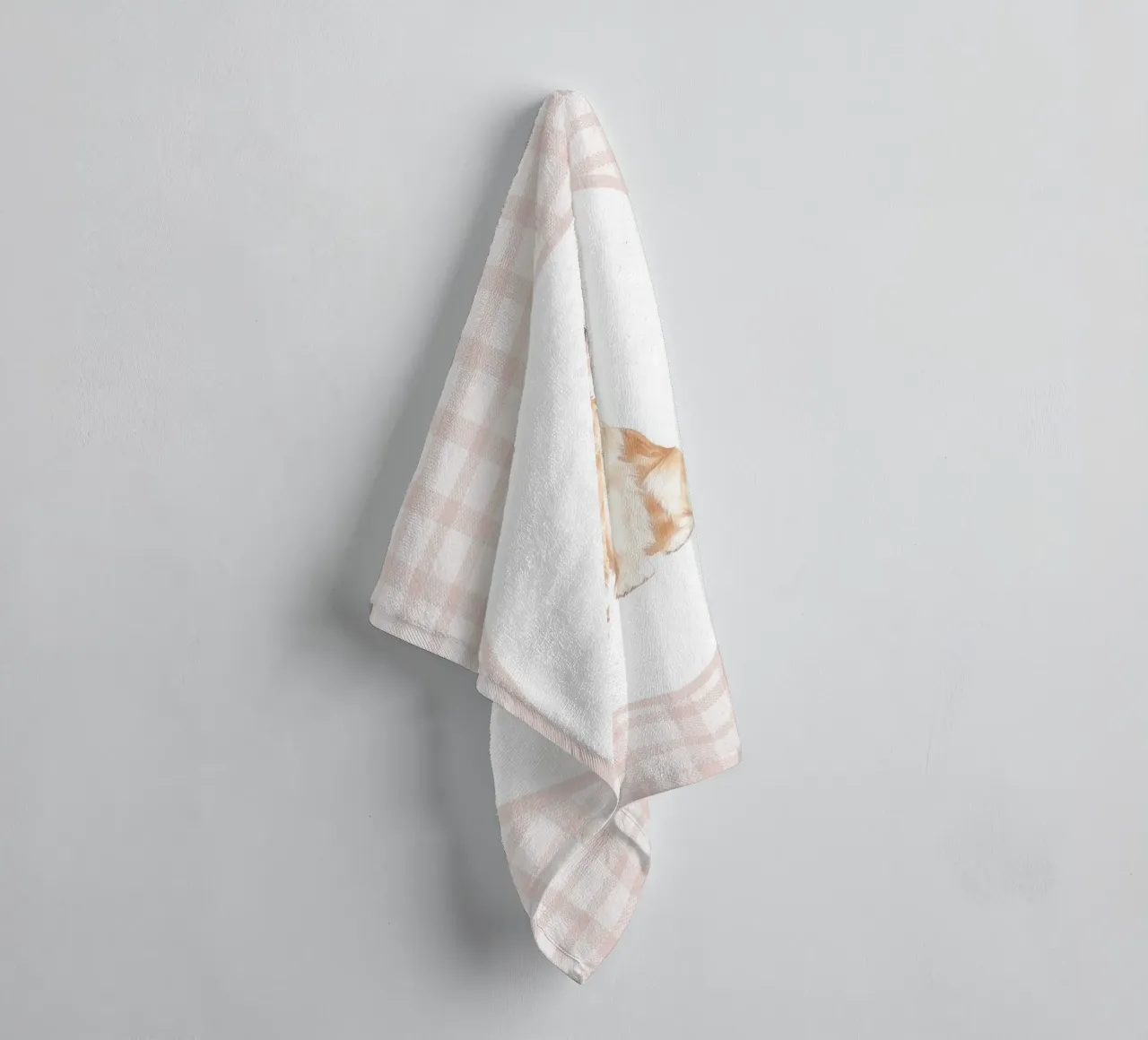 Golden Retriever con fiocco rosa asciugamano da bagno da Jungle Joy Art