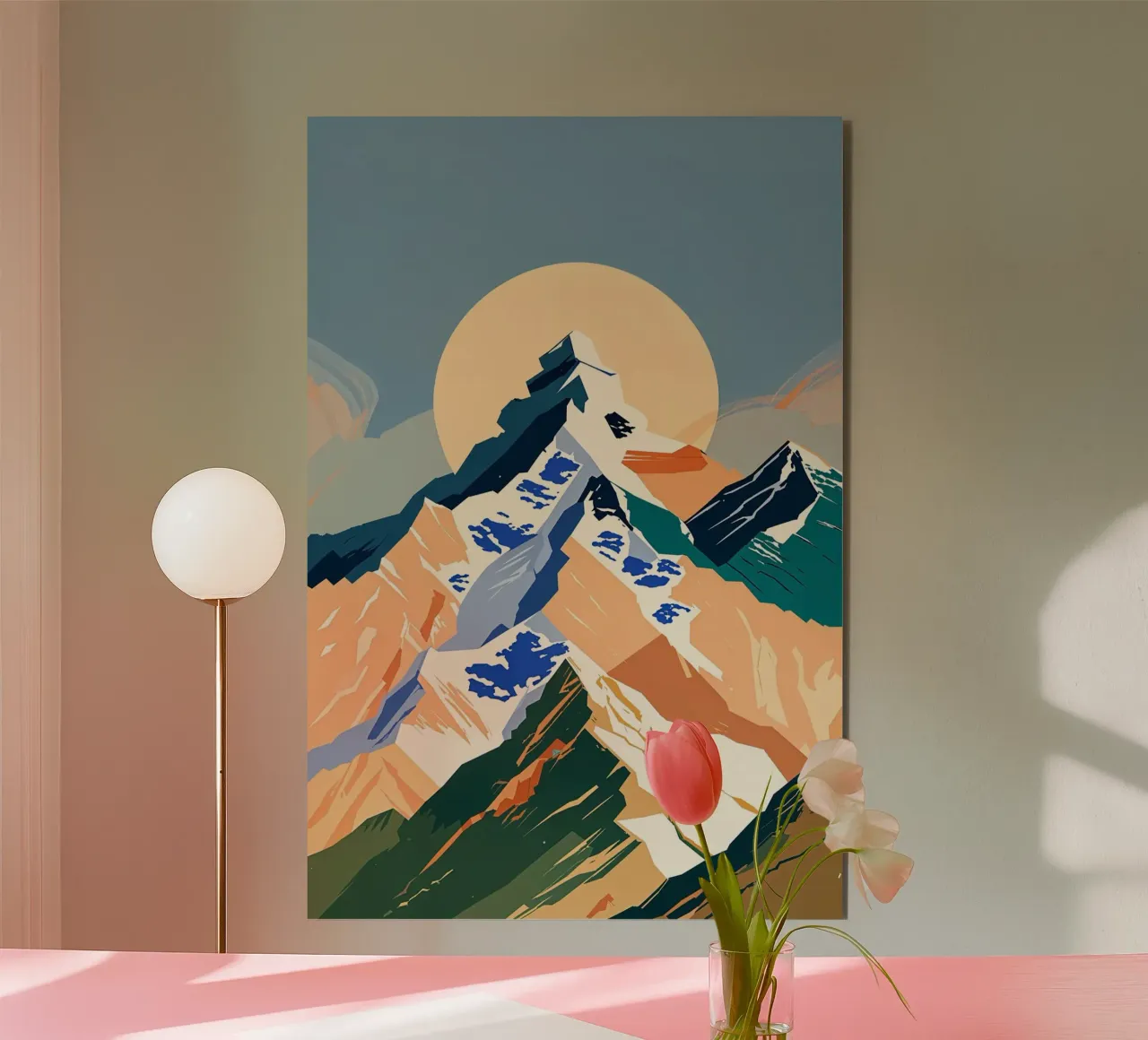Geometric Majesty of Everest alluminio dibond da AlbertKlee