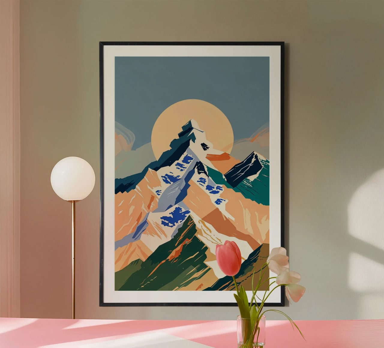 Geometric Majesty of Everest poster by AlbertKlee