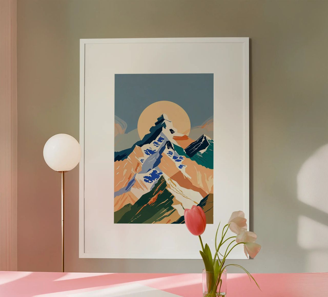 Geometric Majesty of Everest poster by AlbertKlee