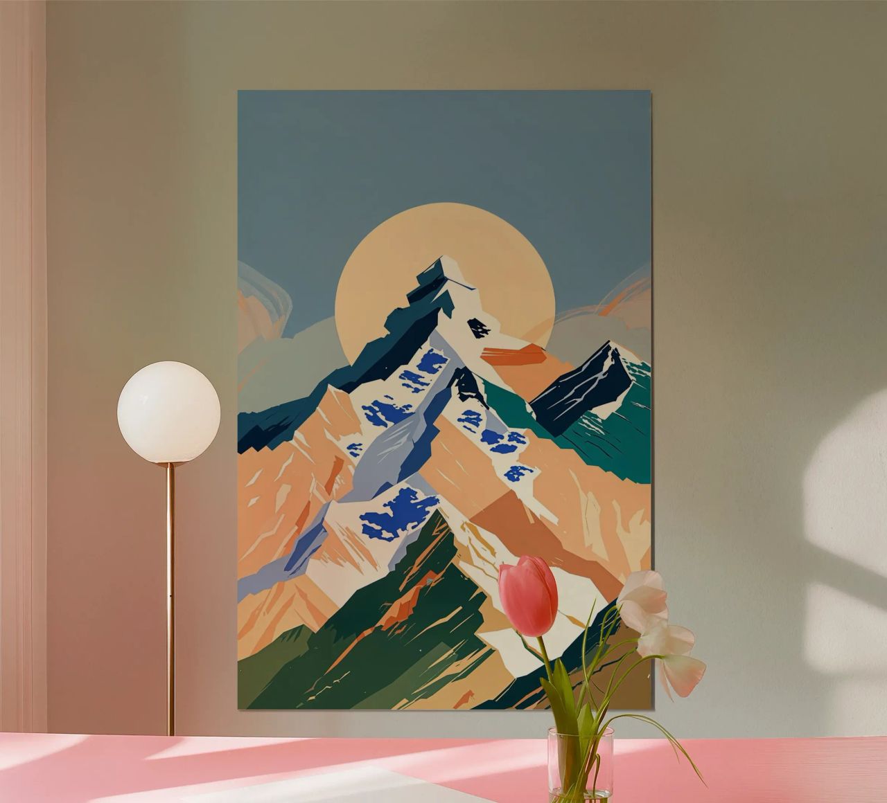 Geometric Majesty of Everest poster by AlbertKlee