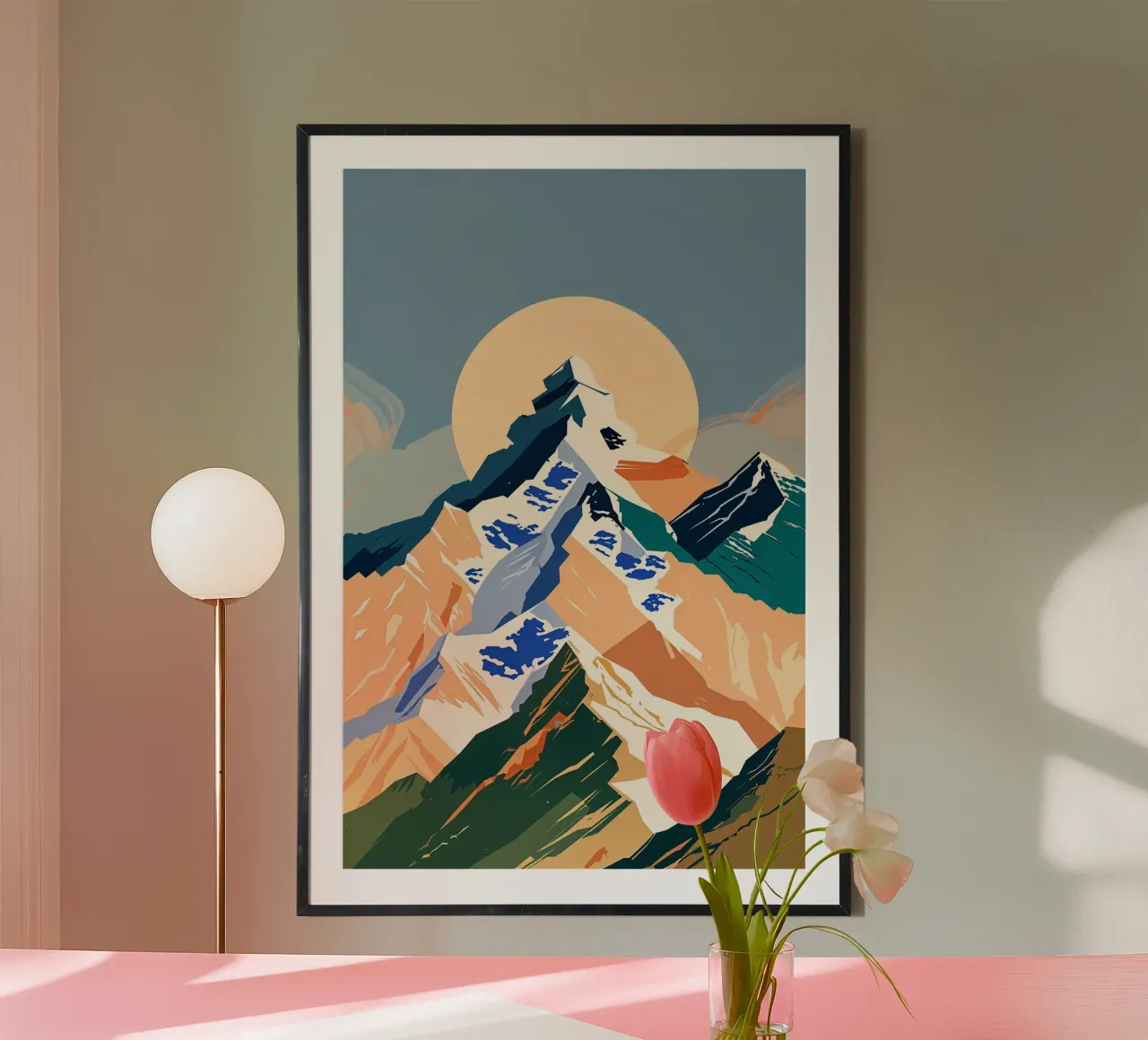Geometric Majesty of Everest carta hahnemühle da AlbertKlee