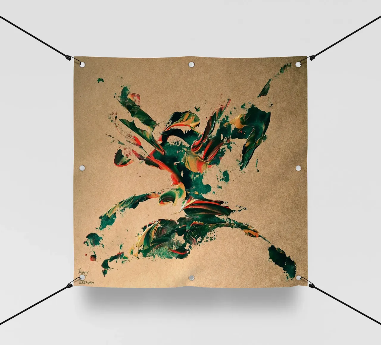 NATURAL STYLE 26 telo in pvc da Thierry Vobmann Abstract painting