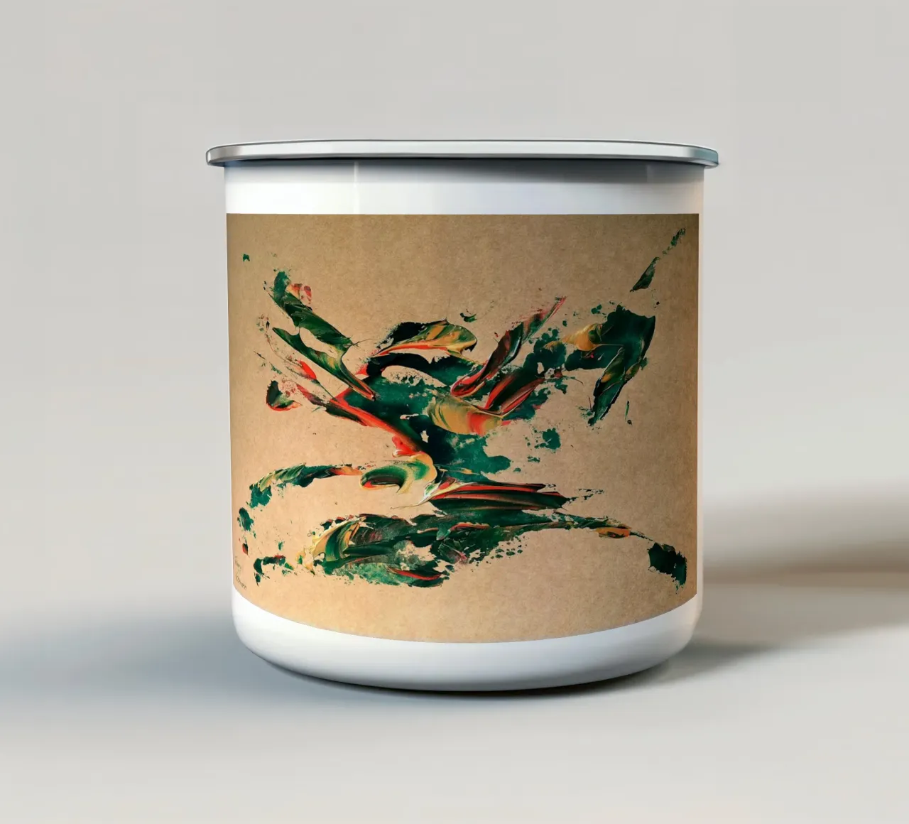 NATURAL STYLE 26 tazza in smalto da Thierry Vobmann Abstract painting