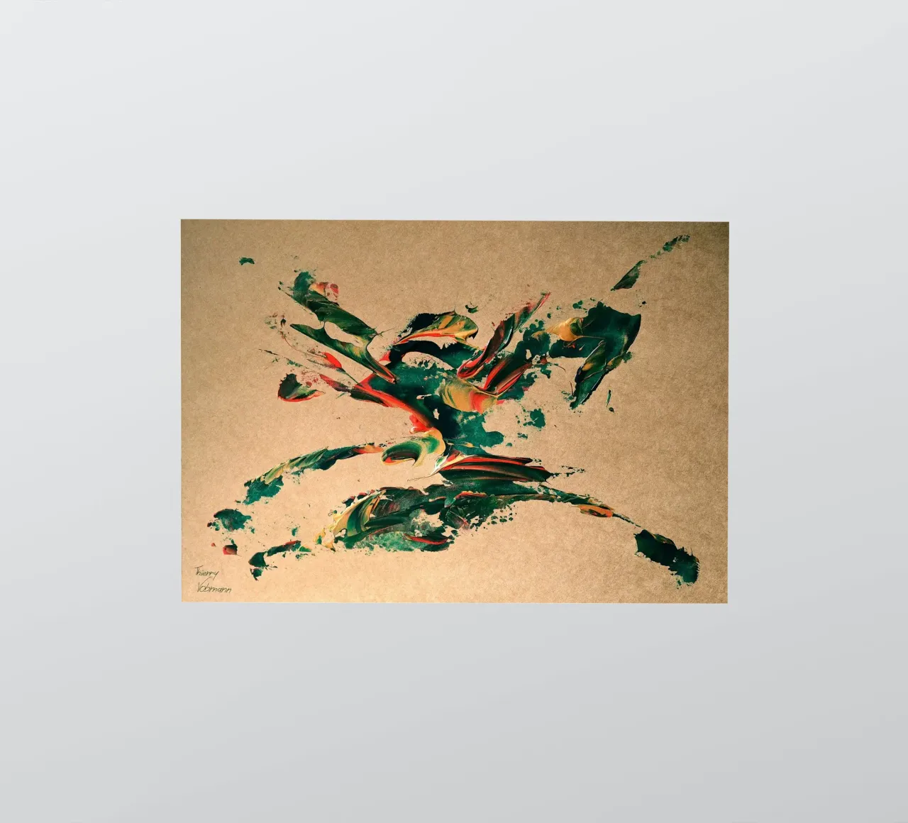 NATURAL STYLE 26 sticker by Thierry Vobmann Abstract painting