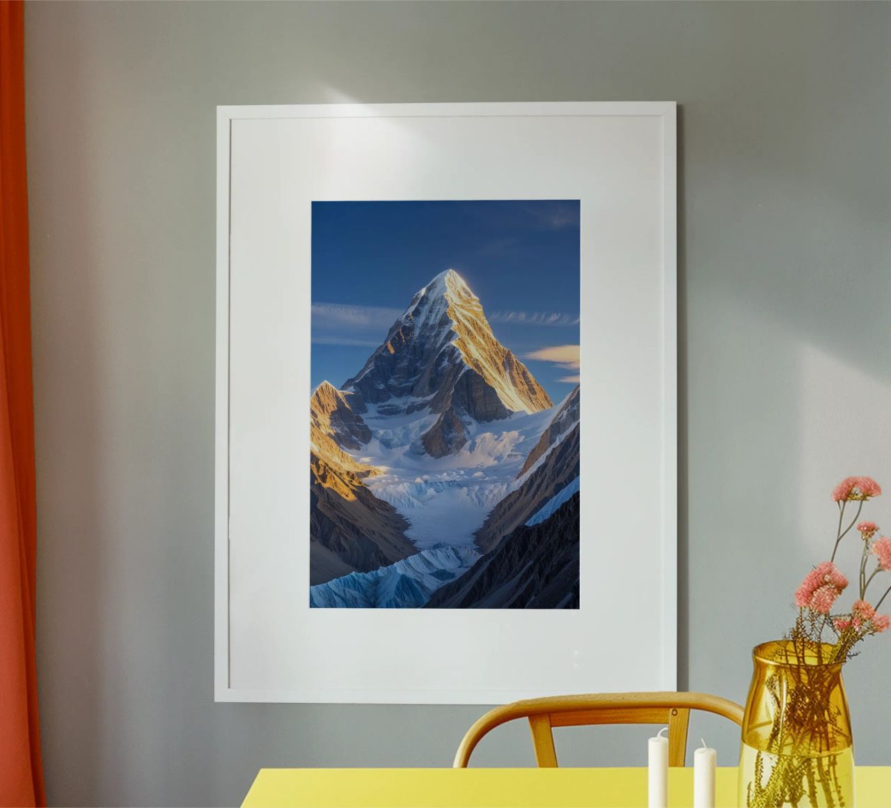 Majestic K2 at Sunrise Poster von AlbertKlee