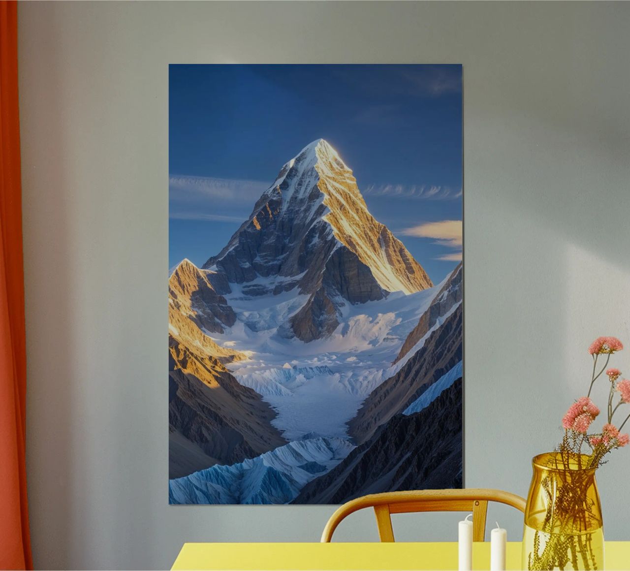 Majestic K2 at Sunrise Poster von AlbertKlee