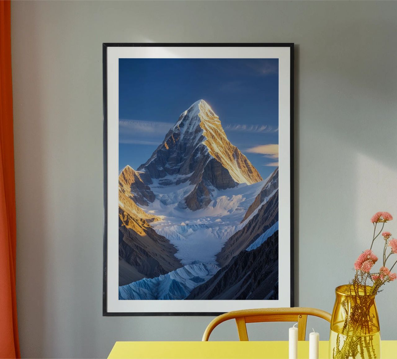 Majestic K2 at Sunrise Poster von AlbertKlee