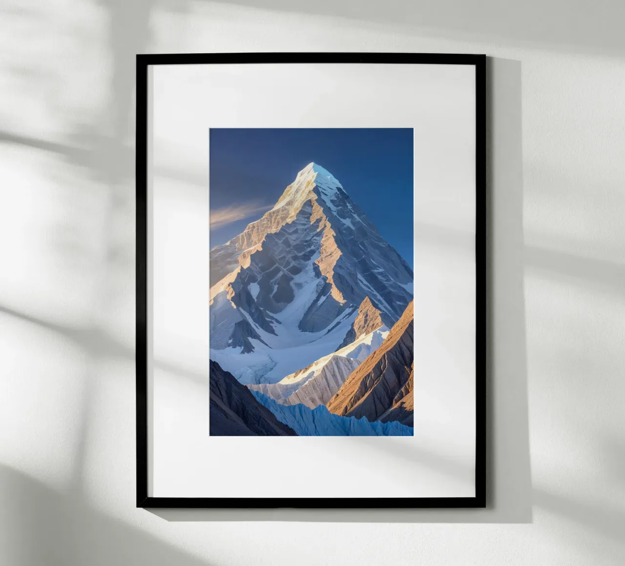 K2’s Winter Majesty poster con telaio in alluminio da AlbertKlee