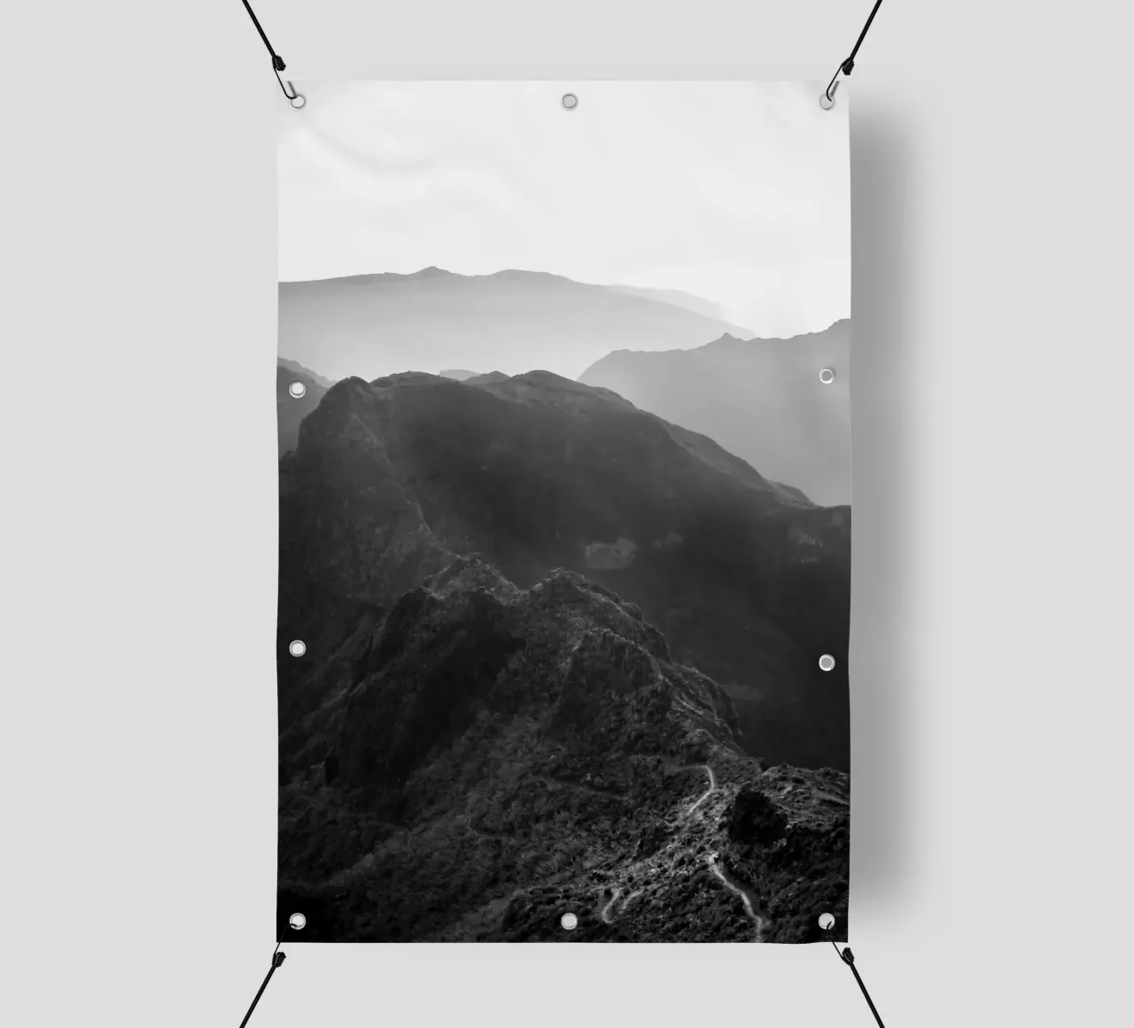 Vue panoramique des montagnes de Madère bâche pvc de FEMK.