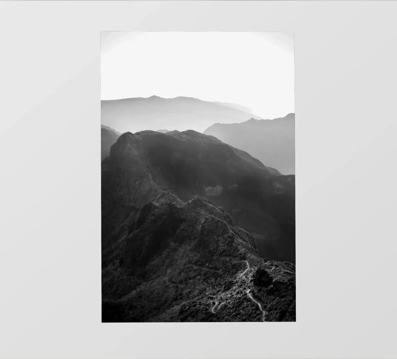 Vue panoramique des montagnes de Madère bâche pvc de FEMK.