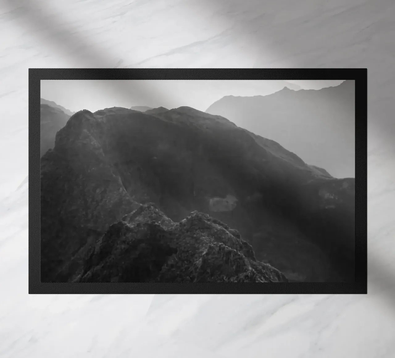 Vue panoramique des montagnes de Madère paillasson de FEMK.