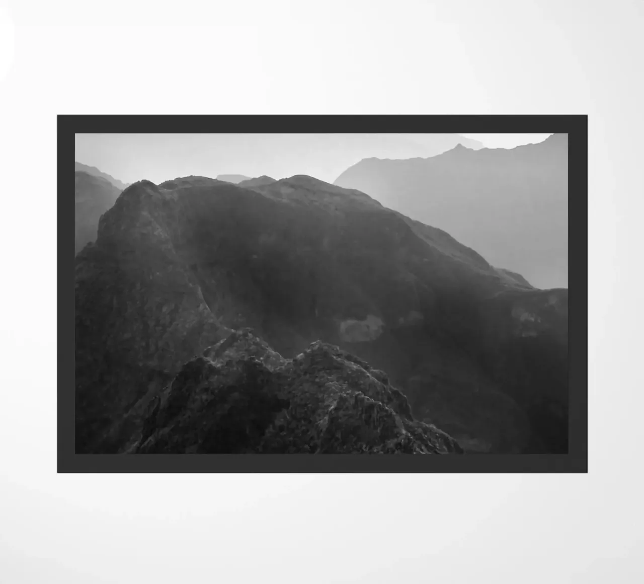 Vue panoramique des montagnes de Madère paillasson de FEMK.