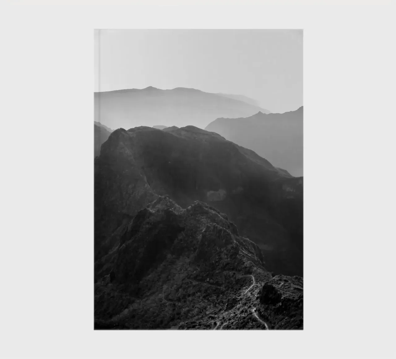 Panoramic View of Madeira's Mountains notebook by FEMK.