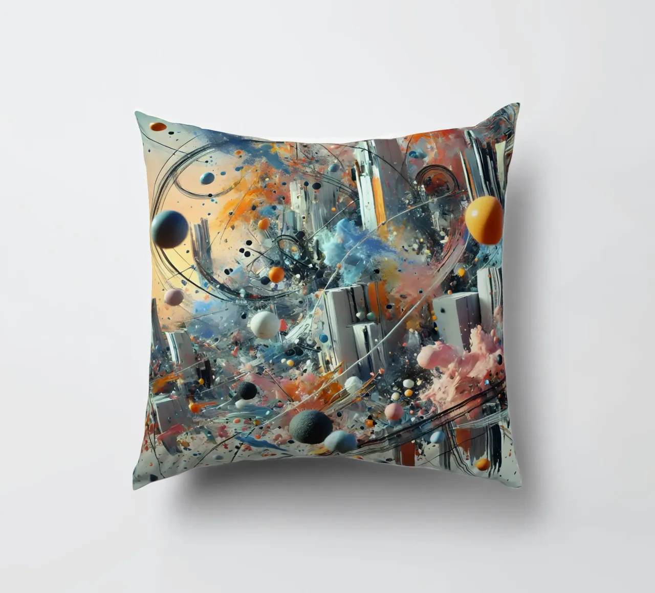 action splash abstract cuscino da abstrakt