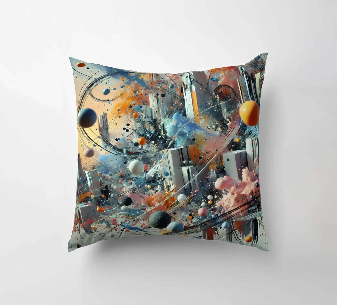 action splash abstract cuscino da abstrakt