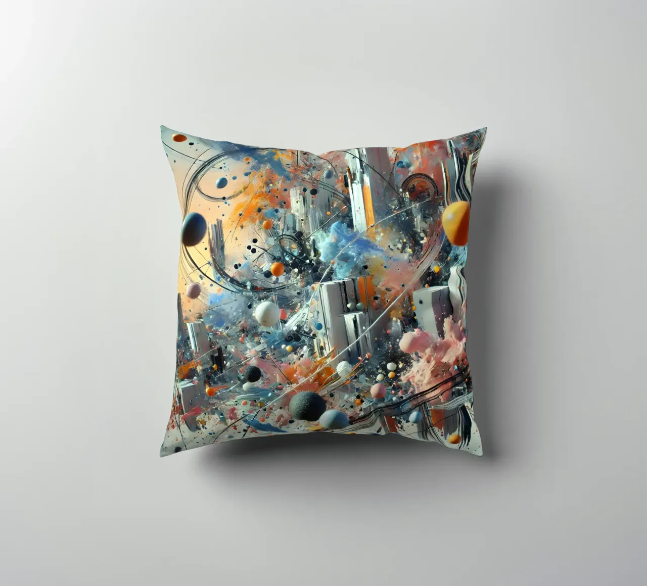 action splash abstract cuscino da abstrakt