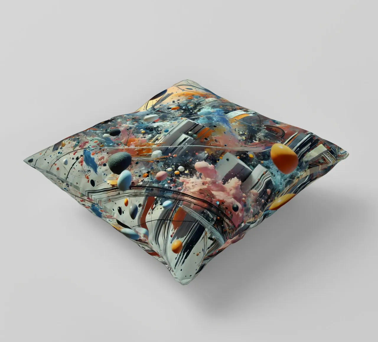 action splash abstract cuscino da abstrakt