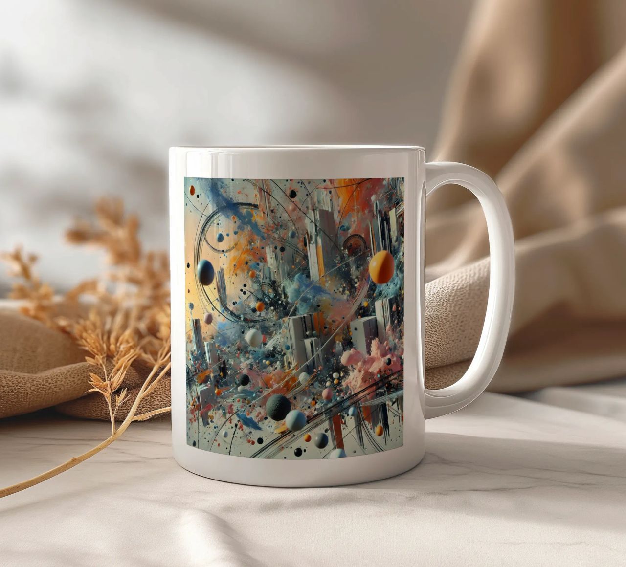 action splash abstract tazza in ceramica da abstrakt