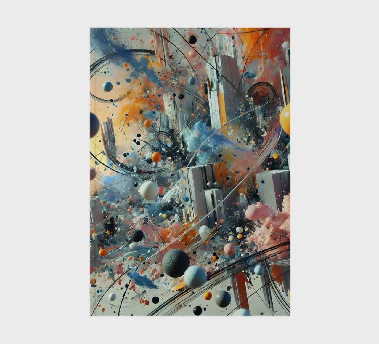 action splash abstract notebook by abstrakt