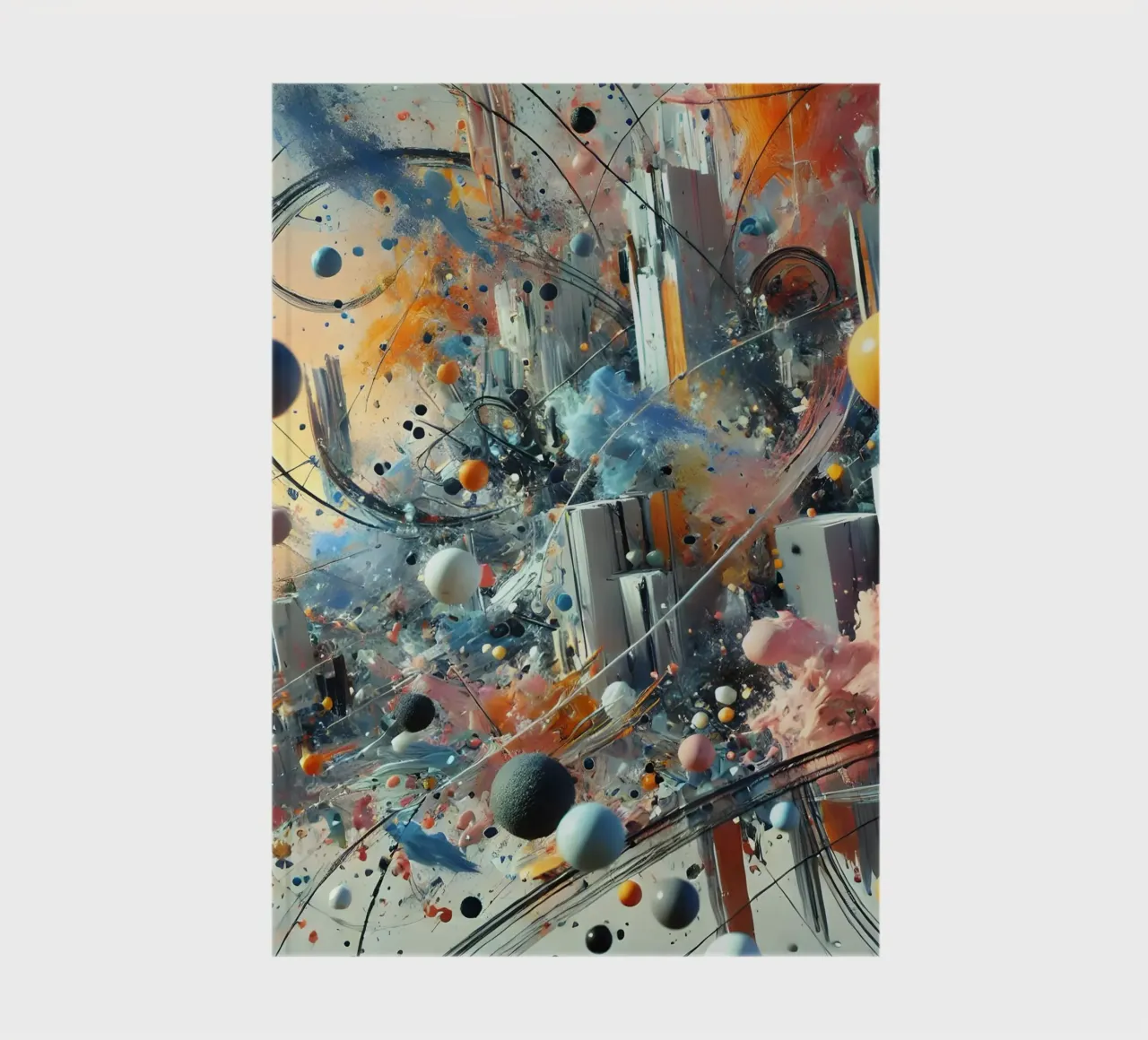 action splash abstract Notizbuch von abstrakt